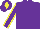 Silk - Purple body, purple arms, yellow seams, purple cap, yellow diamond