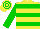 Silk - Yellow body, green-light hooped, big-green arms, yellow cap, big-green hooped
