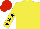 Silk - Yellow, black stars on yellow sleeves, red cap