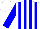 Silk - White body, blue striped, blue arms, white cap