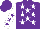 Silk - Purple, white stars, white, purple stars sleeves, purple cap