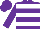Silk - Purple, white hooped, purple sleeves, purple cap