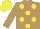Silk - Light brown, yellow spots, light brown sleeves, yellow cap