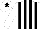Silk - White, black stripes, white sleeves, black star on cap