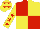 Silk - Red and yellow (quartered), yellow sleeves, red stars and stars on cap