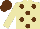 Silk - beige, brown spots, beige sleeves, brown cap