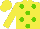Silk - yellow, light green spots