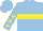 Silk - Light blue, yellow hoop, yellow stars on sleeves