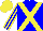Silk - Blue, Yellow cross belts, Striped sleeves, Yellow cap