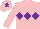 Silk - Pink, purple triple diamonds, pink arms, pink cap, purple star
