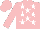 Silk - Pink, white stars, pink sleeves and cap