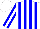 Silk - White, blue stripes, white stripe on blue sleeves
