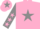 Silk - Pink, Grey star, Grey sleeves, Pink stars, Pink cap, Grey star