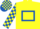 Silk - Yellow, Royal Blue hollow box, Yellow and Royal Blue check sleeves and cap