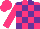 Silk - Hot pink, purple blocks