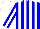 Silk - Blue, white stripes, white stripe on blue sleeves, white cap