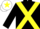 Silk - BLACK, yellow cross belts & armlet, white cap, yellow star