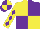 Silk - Yellow and purple (quartered), diamonds on sleeves, purple and yellow quartered cap