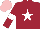Silk - Maroon, white star and armlets, pink cap