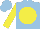 Silk - Light blue, yellow disc and sleeves
