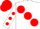 Silk - White, large Red spots, White sleeves, Red spots, Red cap