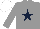 Silk - Grey, dark blue star, white cap