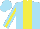 Silk - Sky blue, yellow stripe, yellow stripe on sleeves