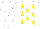 Silk - White, yellow stars and 'moreno'