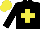 Silk - Black, yellow cross and cap