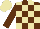 Silk - Brown, beige blocks, beige cap