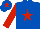 Silk - Royal blue, red star, sleeves and star on cap
