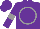 Silk - Purple, grey circle, grey hoop on sleeves