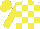 Silk - White body, yellow checked, yellow arms, yellow cap
