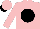 Silk - Pink, black spot, pink sleeves and cap, black peak