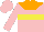 Silk - pink, orange yoke, yellow hoop