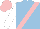 Silk - Light blue, pink sash, white sleeves, blue and pink cap