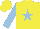 Silk - Yellow, light blue star and sleeves