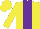Silk - Yellow body, purple stripe, yellow arms, yellow cap