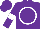 Silk - Purple, white circle, purple sleeves, white armlets