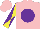 Silk - pink, purple ball, yellow sleeves, purple diabolo, pink cap