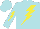 Silk - Powder blue, white 'feelthe thunder', yellow lightning bolt, yellow lightning bolt on sleeves