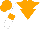 Silk - white, orange yoke, orange inverted triangle, orange armlets, orange cap