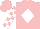 Silk - Pink, white diamond 'r' on back, white blocks on sleeves, pink cap