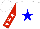 Silk - White, blue star, white stars on red sleeves, white cap