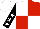 Silk - White, red quarters, black sleeves with white stars