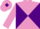Silk - Mauve and Purple diabolo, Mauve sleeves, Mauve cap, Purple diamond