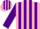 Silk - PINK & PURPLE STRIPES, purple sleeves, striped cap