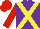 Silk - Purple, yellow cross belts, red sleeves and cap