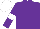 Silk - purple, white armlets, white cap