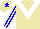 Silk - Beige body, white chevron, big-blue arms, beige striped, beige cap, big-blue star
